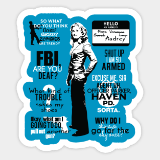 Audrey Parker Quotes Sticker